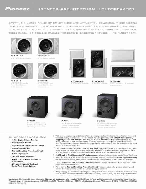 Pioneer Speaker System S-IC621D-page_pdf